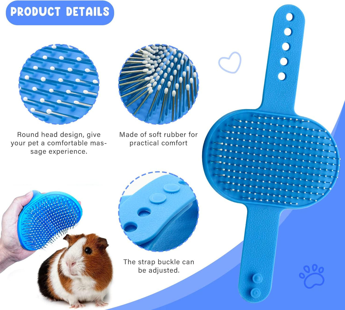 Pet Grooming Kit with Slicker Brush Bath Massage Glove Brush Pet Shedding Comb Nail Clipper Trimmer