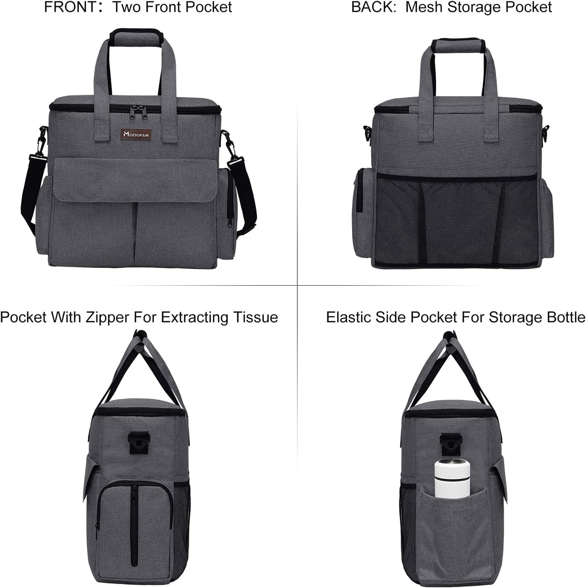 Modoker Airline Approved Pet Travel Bag, Weekend Dog Travel Set for Dog and Cat, Airline Approved