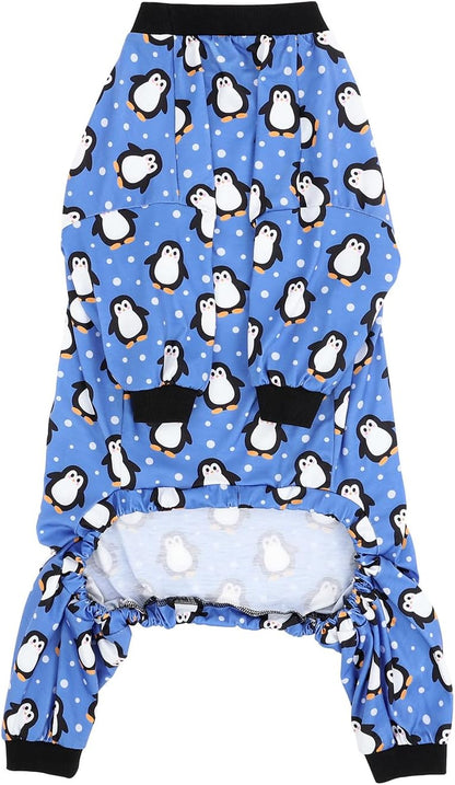 HDE Dog Pajamas One Piece Jammies Jumpsuit Pet Clothes Outfit Stretchy Lightweight Comfy Shirt Pjs