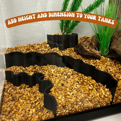 REEFSHAPE Aquarium or Terrarium Substrate Cliffs Combo Pack | Separate Substrate Layers in