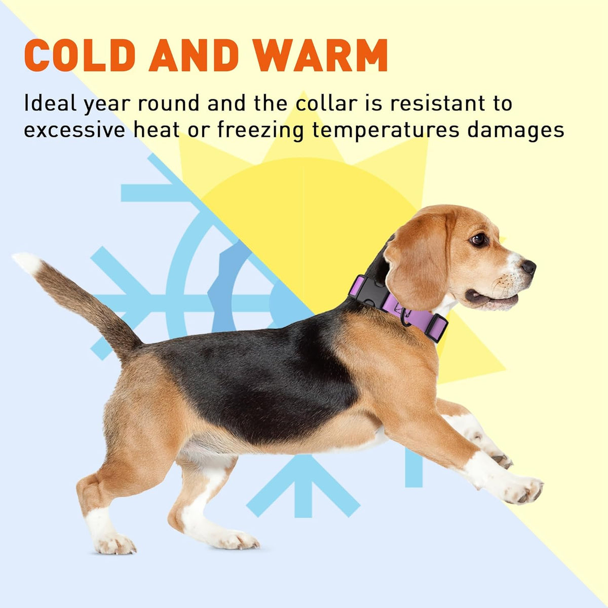 Dogline Biothane Waterproof Dog Collar with Quick Release Buckle Strong Coated Nylon Webbing with