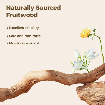 Wood Flower Cat Tree, Modern Cat Tower with Real Wood Branches, Luxury Boho Furniture with