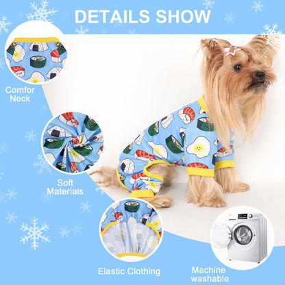 Dog Pajamas Small Sized Dogs Stretchable Summer Dog Clothes Pjs 4 Legs Girl Boy Cute Soft Puppy