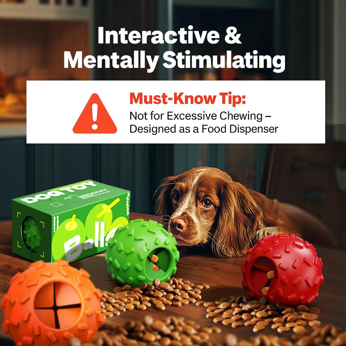 Dog Puzzle Toy 2 Pack – Cognitive Dog Treat Toy,Interactive Dog Toys for Treat Dispensing, Slow