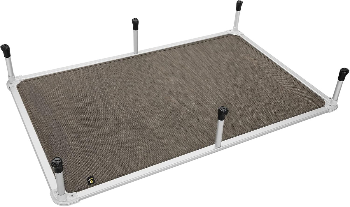 Veehoo Chew Proof Elevated Dog Bed - Cooling Raised Pet Cot - Silver Aluminum Frame and Durable