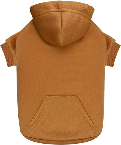 Dog Hoodie Dog Sweaters for Small Dogs Dog Sweater Solid Soft Brushed Fleece Dog Clothes Dog Hoodie