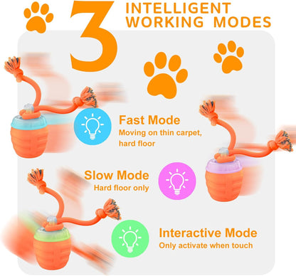 Interactive Dog Toys - [2025 Newly Upgraded] Motion Activated Ball for Small/Medium/Large Dogs