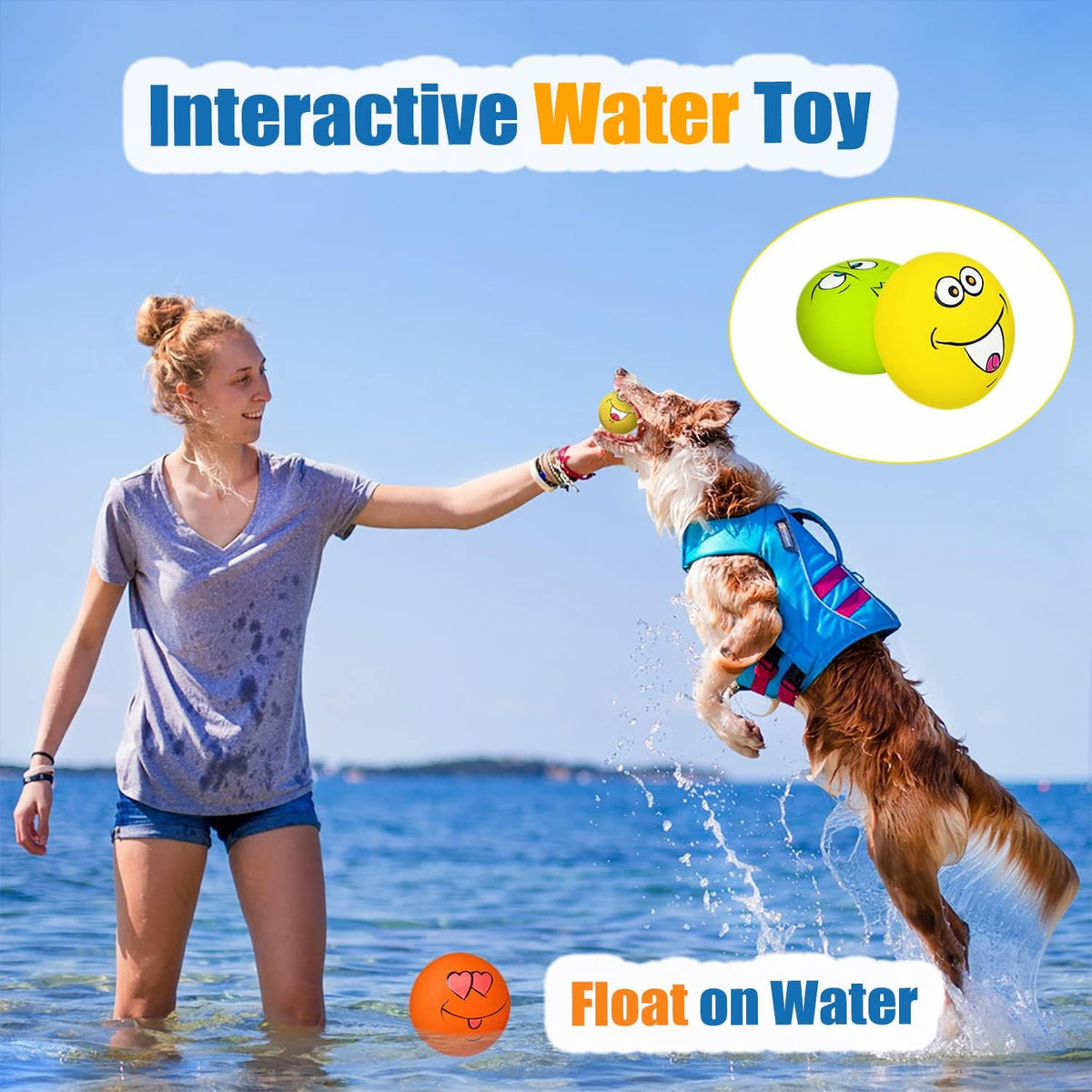Latex Dog Squeaky Toys Rubber Soft Dog Toys Chewing Squeaky Toy Fetch Play Balls Toy for Puppy