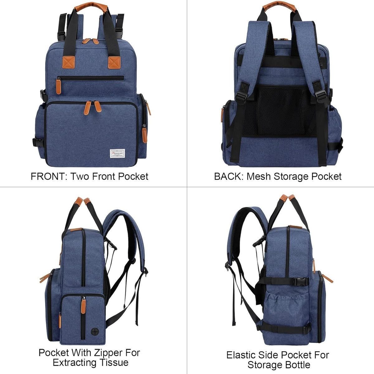 Modoker Dog Travel Bag - Airline Approved Backpack for Pet Accessories Organizer, Tote Weekend Bag