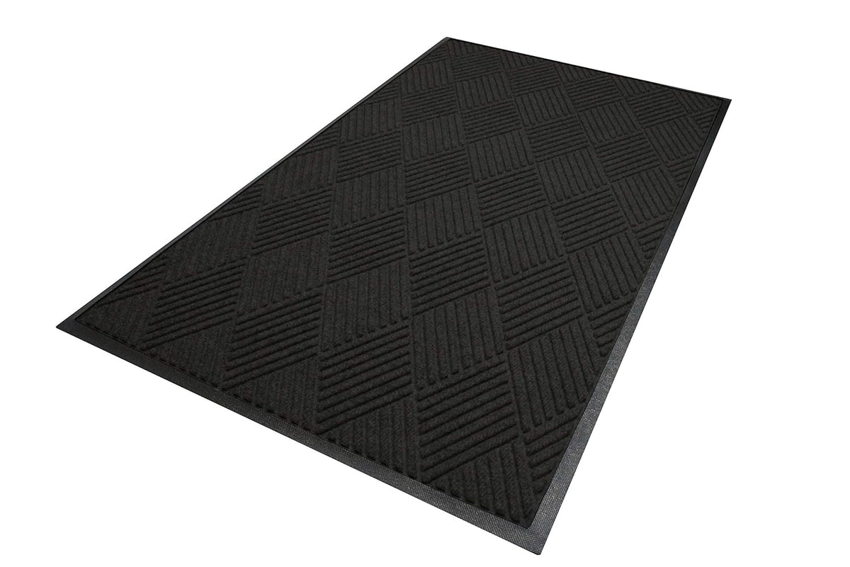 M+A Matting WaterHog Diamond | Commercial-Grade Entrance Mat with Rubber Border – Indoor/Outdoor