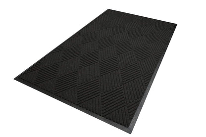 M+A Matting WaterHog Diamond | Commercial-Grade Entrance Mat with Rubber Border – Indoor/Outdoor