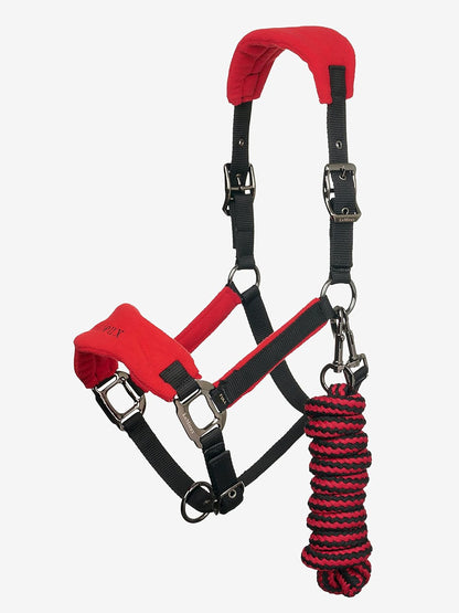 LeMieux Vogue Fleece Headcollar - Halter & Leadrope - Extra Padding, Adjustable at Curb and Poll