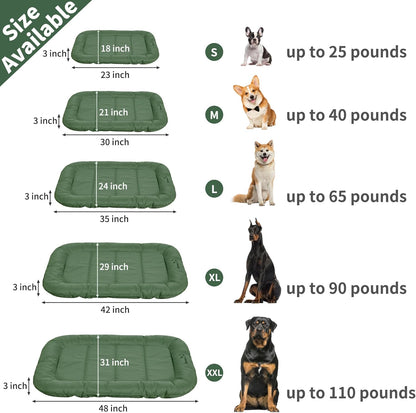KHONSU PET Durable Dog Bed Tough and Tear Proof Dog Crate Bed, 800lbs Tear Strength PVC-Backed