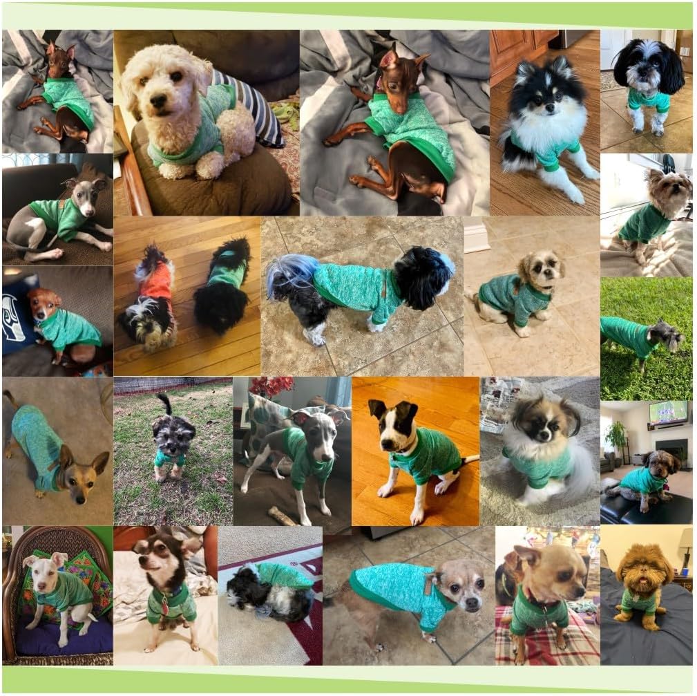Jecikelon Dog Clothes Dogs Sweater Soft Puppies Clothing Winter Puppy Sweaters Warm Outfit for Dogs
