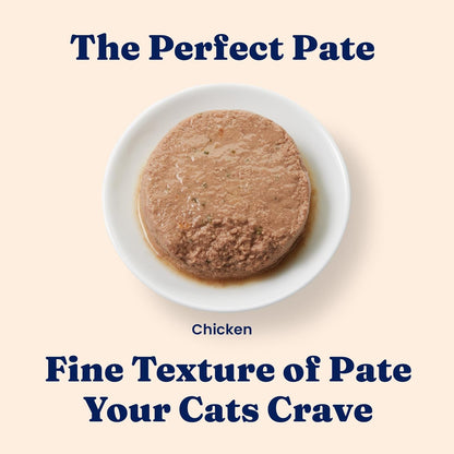 Solid Gold Wet Cat Food Pate for Indoor Cats - Healthy Canned Cat Food Pate w/Real Chicken, Omega
