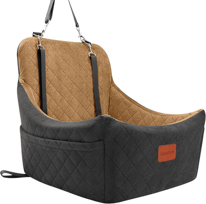 Dog Booster Car Seat for Up to 35lbs Pets,Easy to Install,Fully Detachable and Washable,Anti-Slip