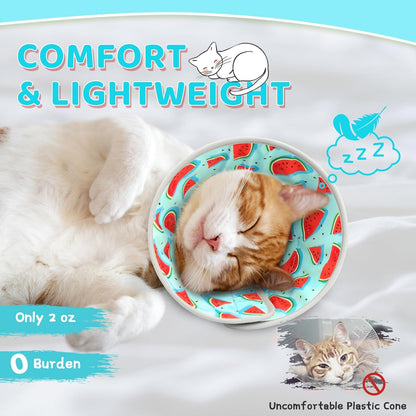 Cat Cone Collar Soft to Stop Licking, Adjustable, Foldable Lightweight Kitten Cones After Surgery
