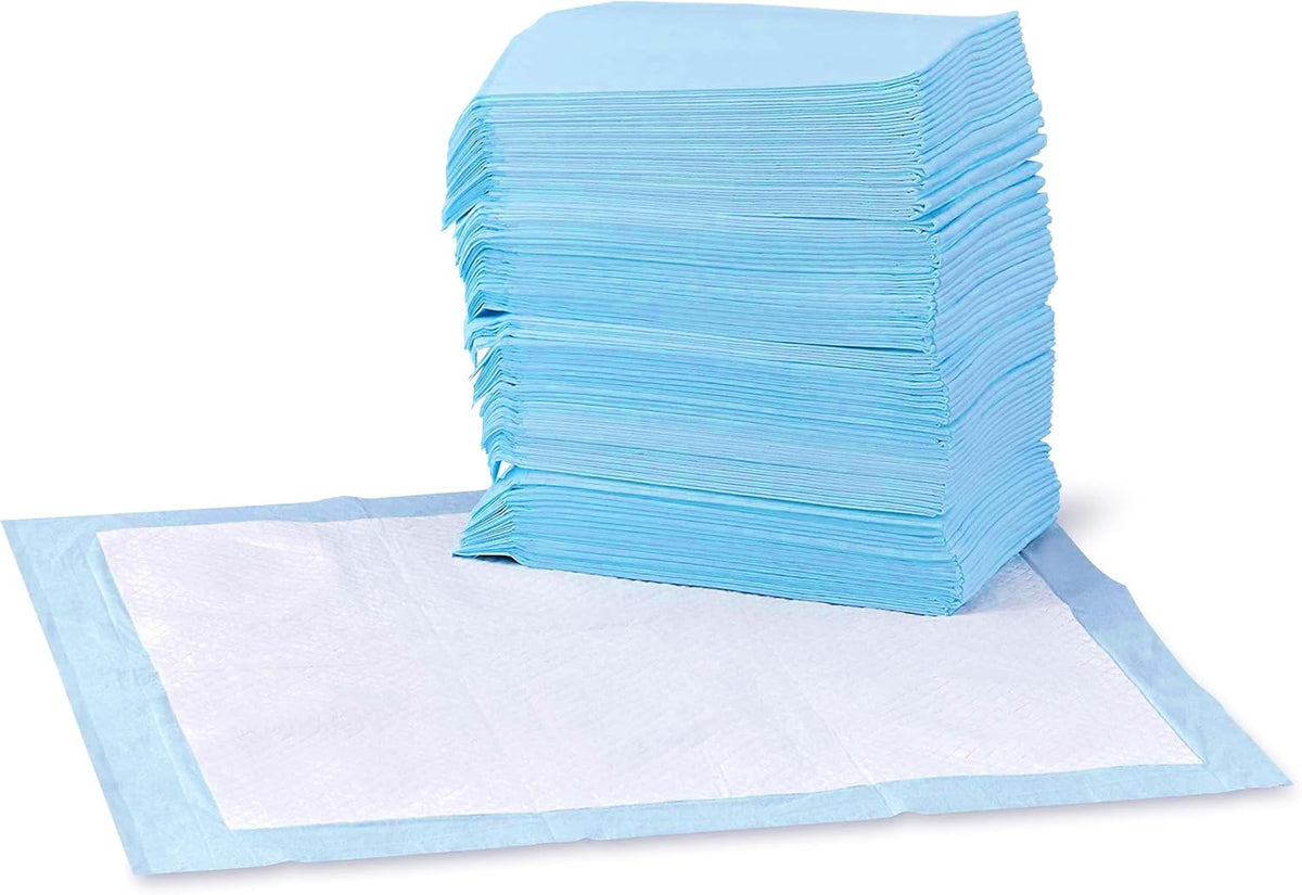 Amazon Basics Dog and Puppy Pee Pads, 5-Layer Leak-Proof Super Absorbent, Quick-Dry Surface, Potty