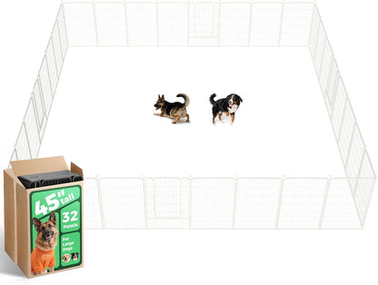 FXW Rollick Unleashed Dog Playpen for Indoor, Yard, RV Camping, 45 inch 32 Panels for Large Dogs