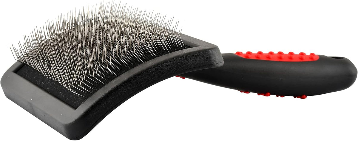 Jeffers Pet Soft Pin Universal Slicker Brush for Dogs & Cats – Soft, Flexible Bristles for