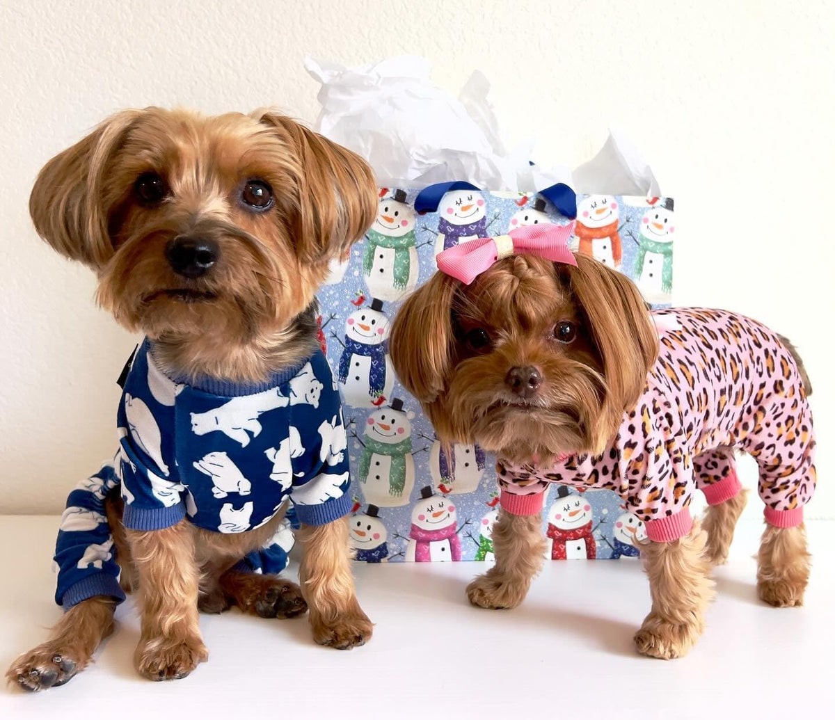 Fitwarm Leopard Dog Pajamas, Fleece Dog Clothes for Small Dogs Girl with Legs, Pet Onesie, Cat