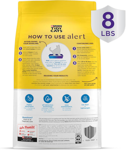 Purina Tidy Cats Tidy Care Alert Cat Health Monitoring Non Clumping Cat Litter with Silica Crystals
