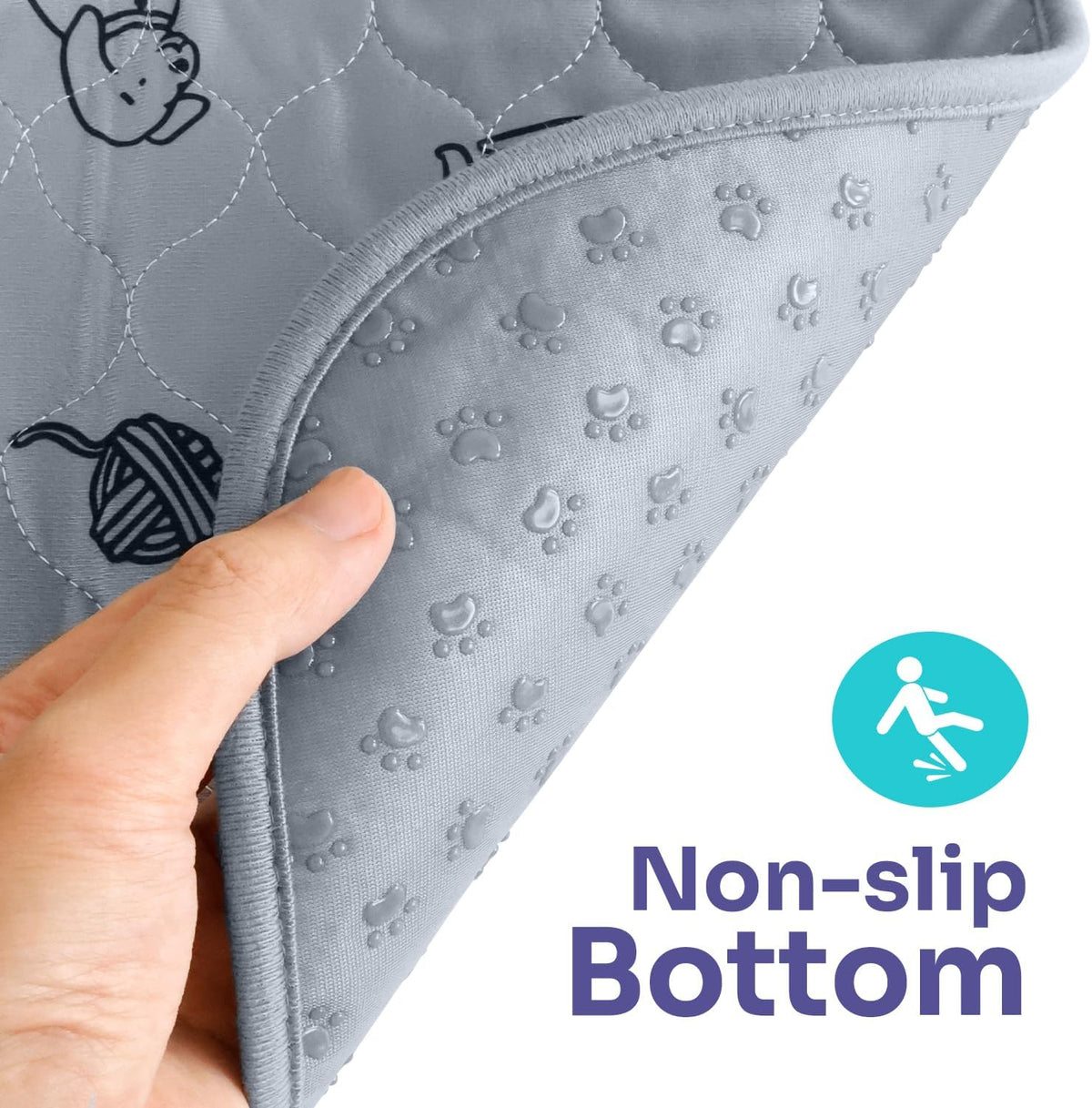 Conkote 72"x72" Washable Pee Pads for Dog Extra Large, Reusable Pee Pads Thick and Heavy