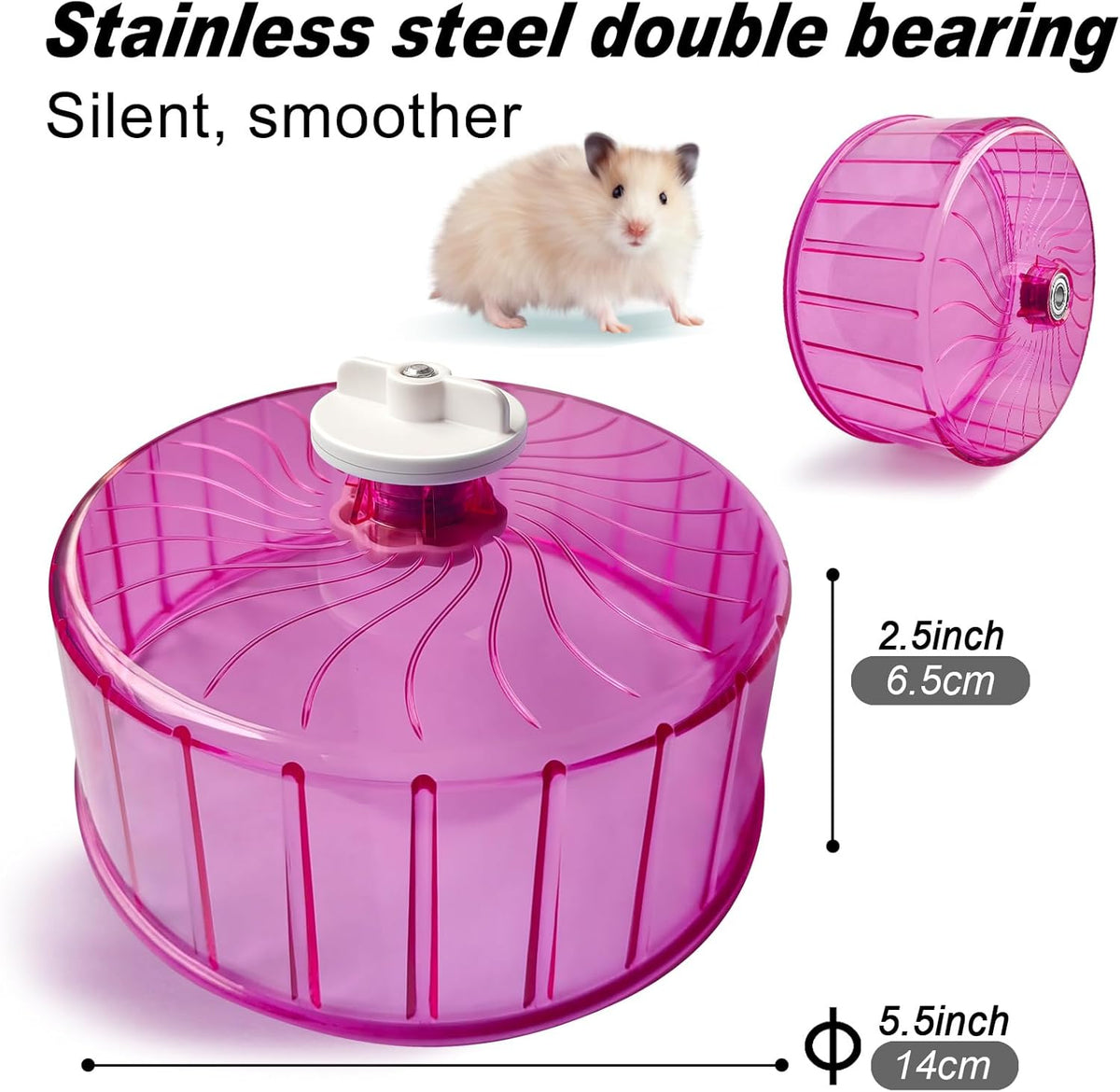 Hamster Wheel,Silent Wheel,Super Silent Hamster Exercise Wheels,Silent Hamster Wheel,Adjustable