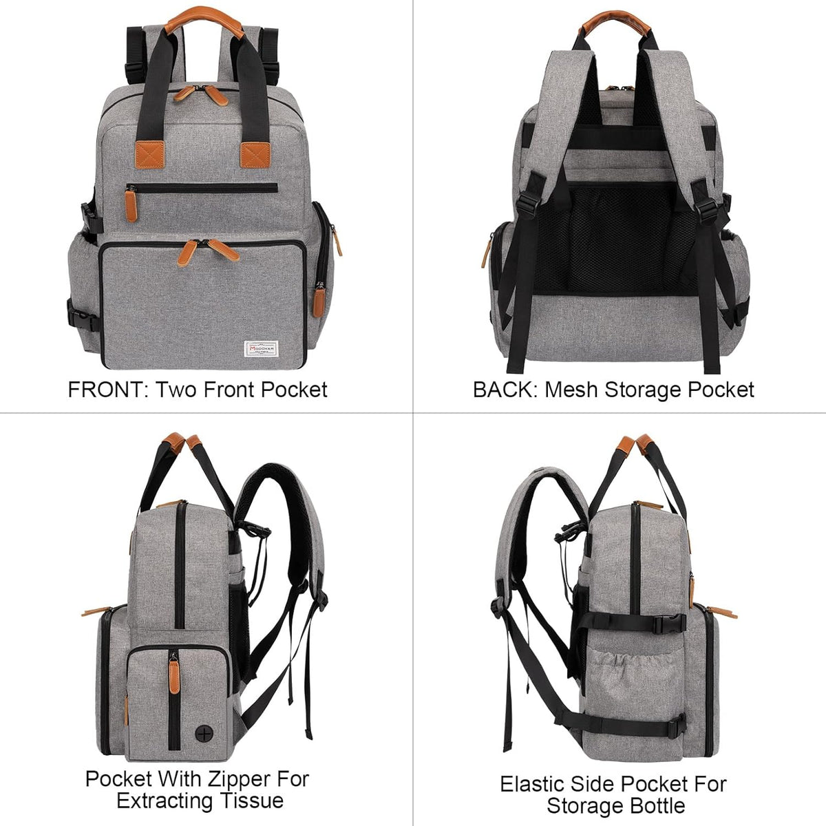 Modoker Dog Travel Bag, Airline Approved Backpack for Pet Accessories Organizer, Tote Weekend Bag
