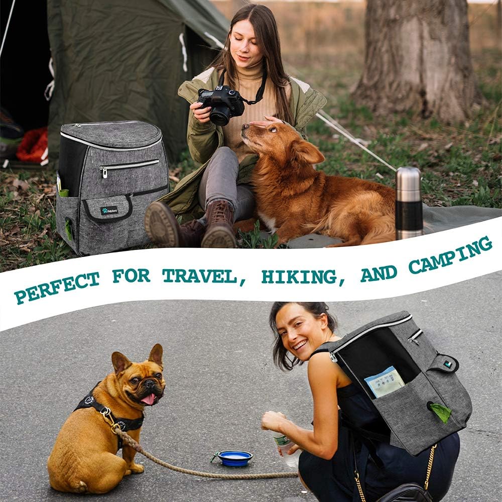 PetAmi Dog Travel Bag Backpack, Airline Approved Dog Bags for Traveling, Puppy Diaper Bag Supplies