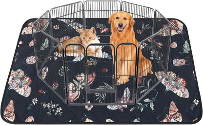 IEUUMLER Washable Pee Pads for Dogs, 1 Pack Insect Pattern Reusable Waterproof Puppy Potty Pads
