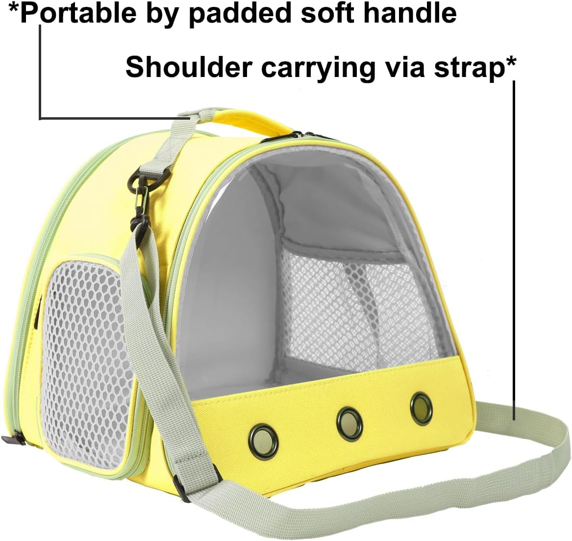 Bunny Travel Carrier with Absorbent Pad Set, Pee Pad with Leak-Proof Quick-Dry Design for Bearded