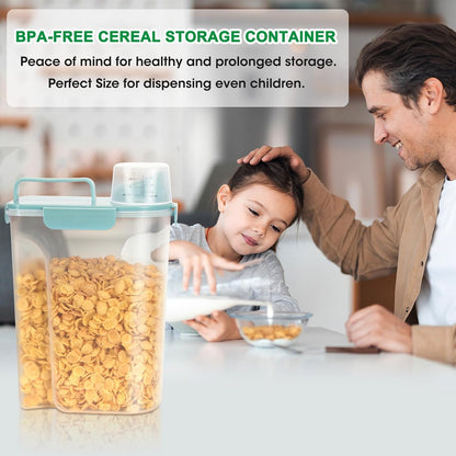 TBMax Airtight Rice Container 10 Lbs Cereal Dispenser, Small Pet Cat Dog Food Storage Container