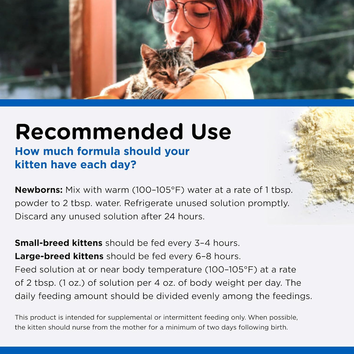 Nutri-Vet Milk Replacer For Kittens, Powdered Milk, Kitten Essentials, Cat Care, Veterinarian