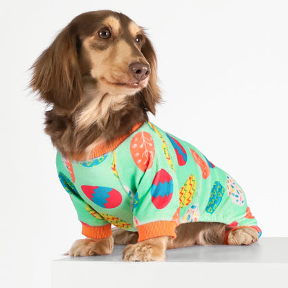 Fitwarm Easter Egg Dog Pajamas, Holiday Dog Clothes for Small Dogs Girl Boy, Pet Easter Outfit