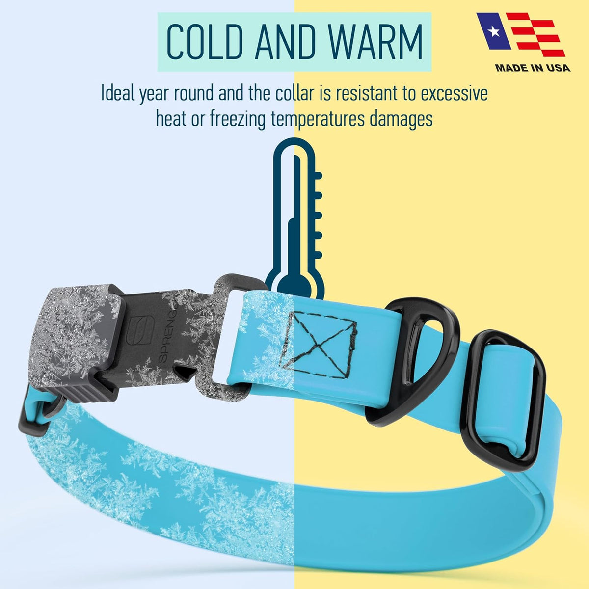 Dogline Biothane Waterproof Dog Collar with Herm Sprenger Stainless Steel Quick Release Buckle