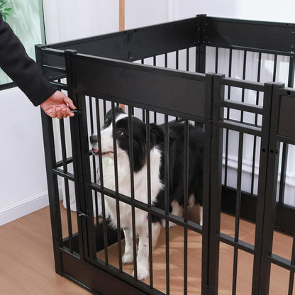 Dog Playpen, 31.5" Height Dog Pen Indoor, Heavy Duty, Safe and Sturdy, Furniture Style Puppy Pen