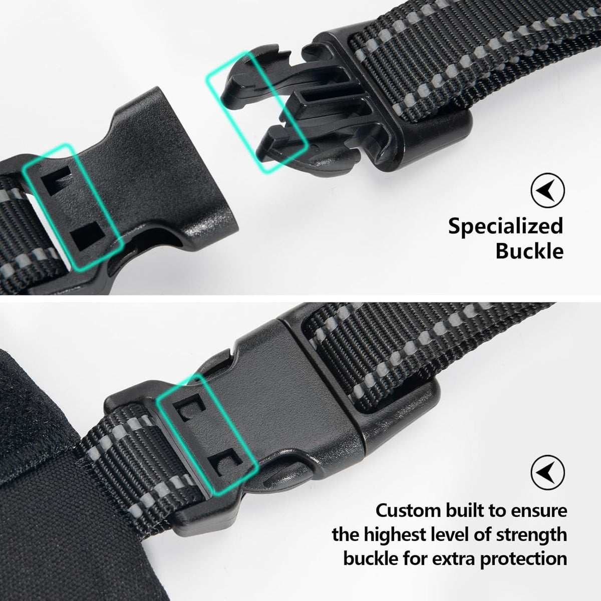 PHOEPET 2019 Upgraded No Pull Dog Harness, Reflective Adjustable Vest, with a Training Handle + 2