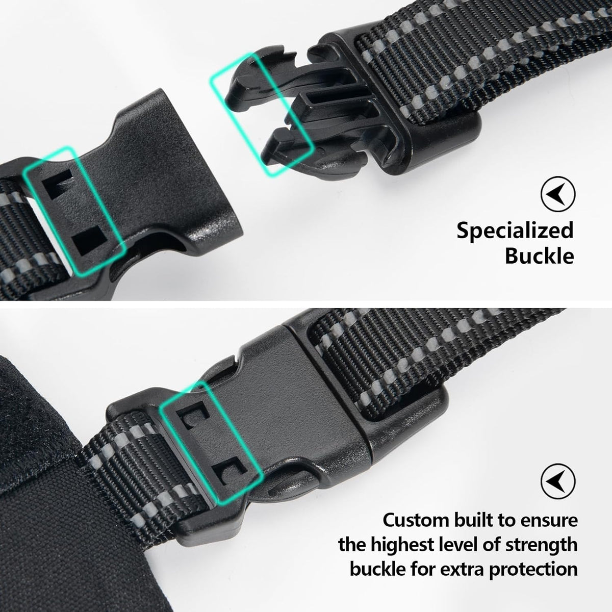 PHOEPET 2019 Upgraded No Pull Dog Harness, Reflective Adjustable Vest, with a Training Handle + 2