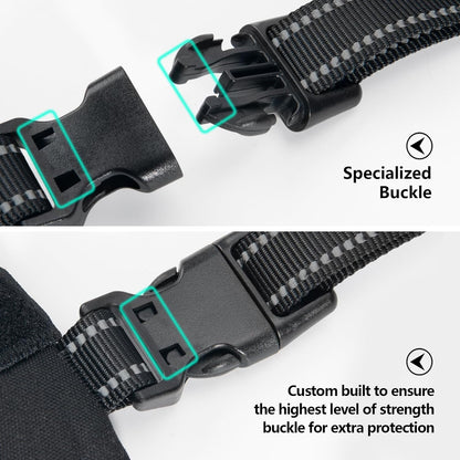 PHOEPET 2019 Upgraded No Pull Dog Harness, Reflective Adjustable Vest, with a Training Handle + 2