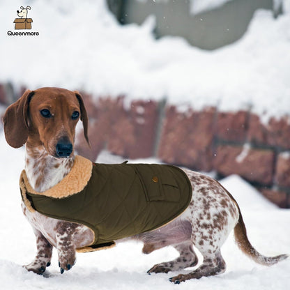 Queenmore Warm Coat for Cold Weather, Quilting Winter Jacket With Ultra Thick Plush Lining and