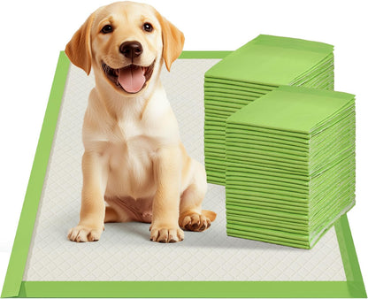 Gardner Pet Dog Pee Pads Rugular 22"x22", Thicker ECO Green Small Disposable Puppy Training Pads