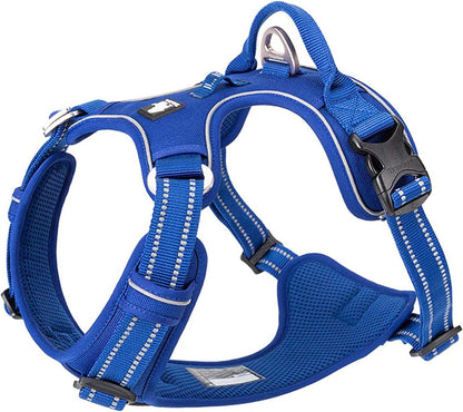 TRUE LOVE Dog Harness No Pull Nylon Reflective Pet Harness Adjustable Comfortable Control Step-in