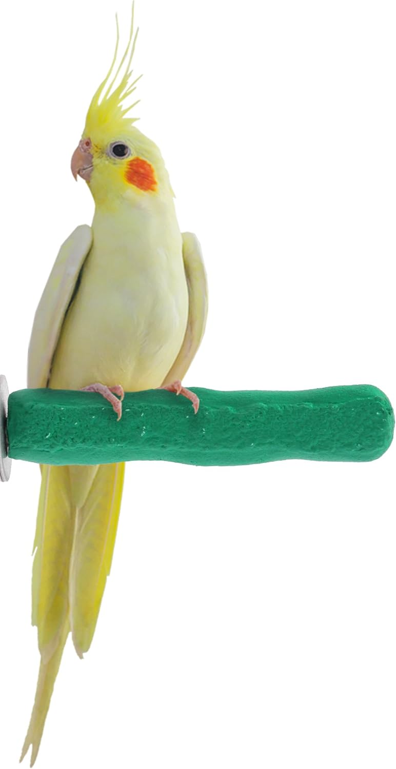 Comfort Grip Safety Perch for Bird Cages - Pedicure Perch for Birds to Keep Nails and Beaks in Top
