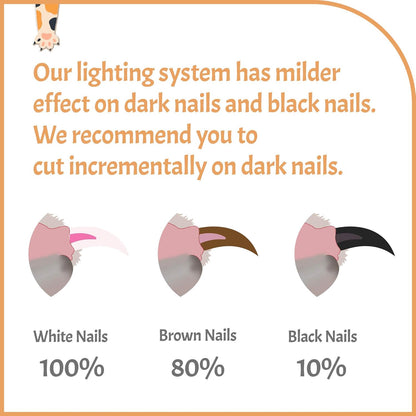 Reinvented Pet Nail Clippers for Your Pal - USB Rechargeable LED Light for Bloodline | Razor Sharp