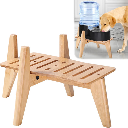 Dog Water Bowl Dispenser Stand - Compatible with Automatic and Gravity Water/Food Dispensers