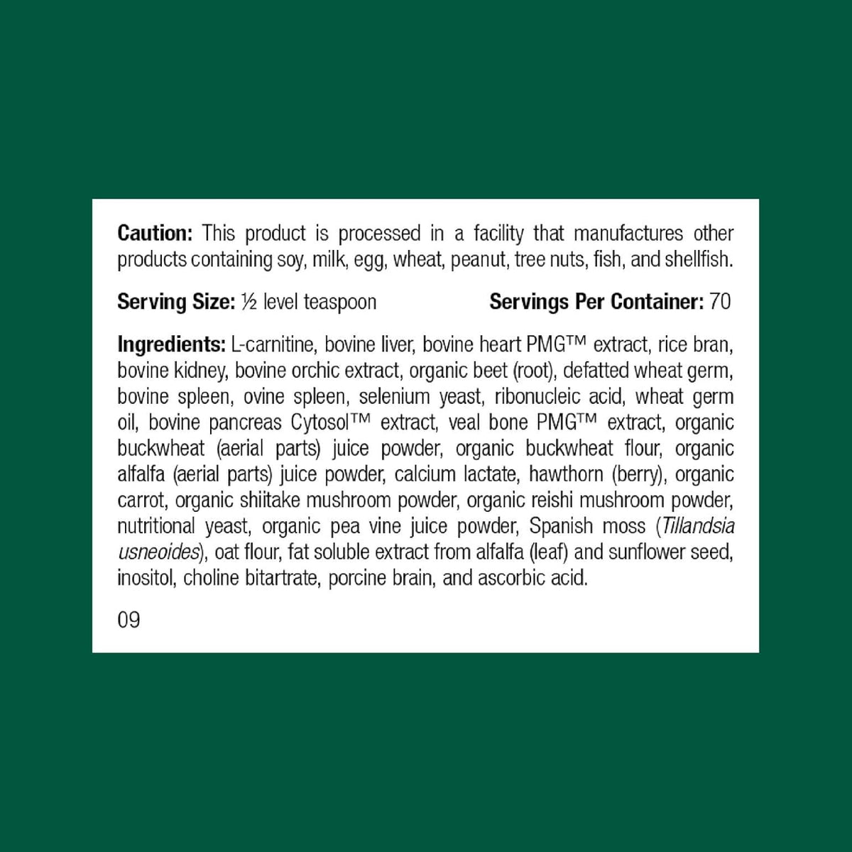 Standard Process Inc. Canine Cardiac Support - Dog Heart Health Supplement - Nutritional Formula to