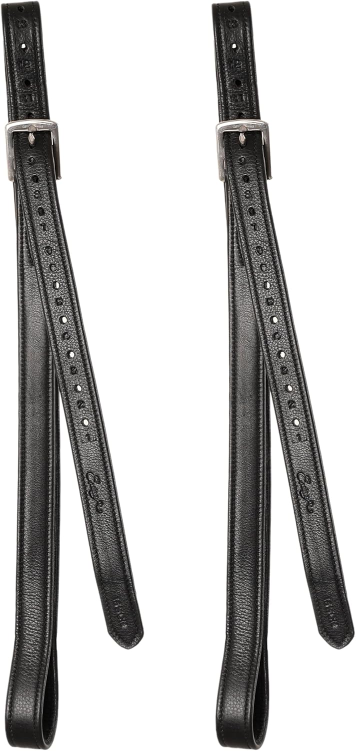Exion FlexiStrong Stirrup Leathers for English Saddles – 1" Premium Calfskin with Nylon Core