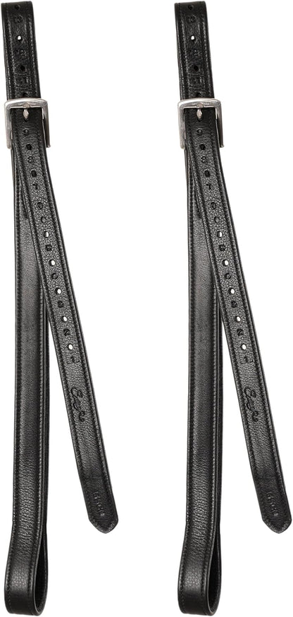 Exion FlexiStrong Stirrup Leathers for English Saddles – 1" Premium Calfskin with Nylon Core