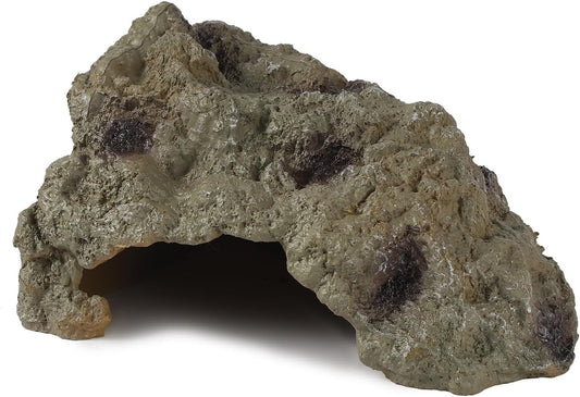 IBWell Resin Leopard Gecko Hide, True to Nature Reptile Rock for Bearded Dragon Hideout Snake Hides
